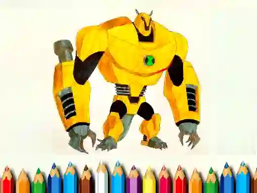 Hra Ben10 Monsters Coloring book online