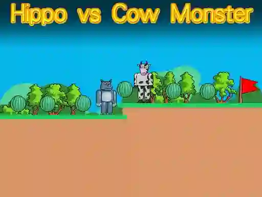 Hra Hippo vs Cow Monster online