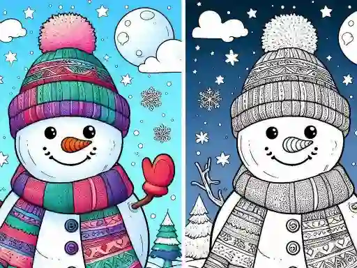 Hra Coloring book Winter online