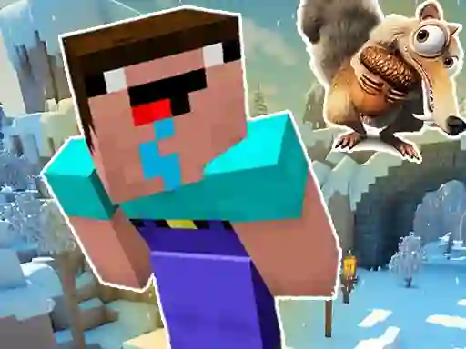 Hra Noob Parkour: Snow Age online