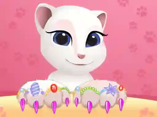 Hra Talking Tom Angela Great Manicure online