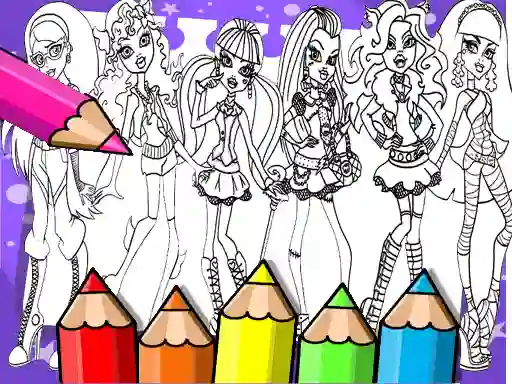 Hra Monster High Coloring Book online