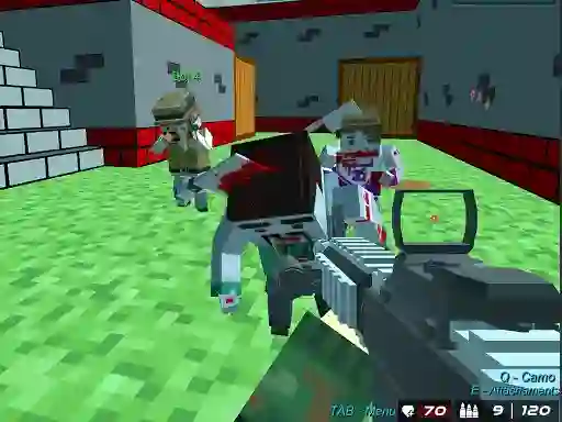 Hra Shooting Zombie Blocky Gun Warfare online