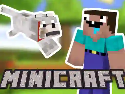 Hra Minicraft: Steve And Wolf Adventure online