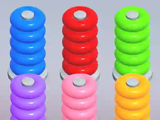 Hra Color Ring Sort online