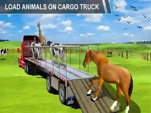 Hra Animal Cargo Transporter Truck Game 3D online