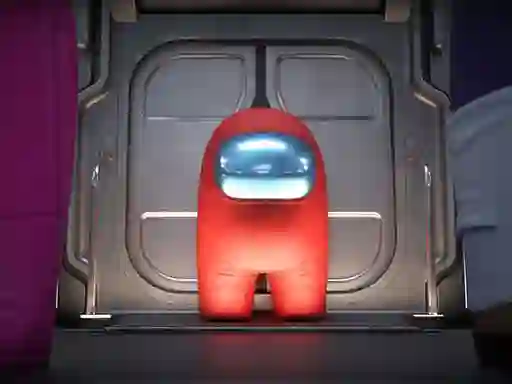 Hra Amongus Geometry Jump online