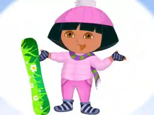 Hra Dora Ski Winter Dressup online