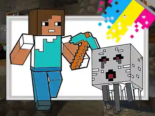 Hra Minecraft Coloring Pages online