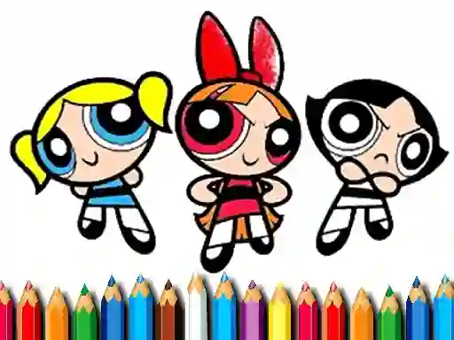 Hra PowerPuff Girls Coloring Book online