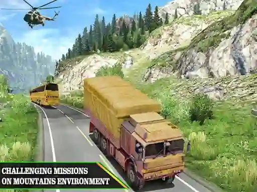 Hra US Army Uphill Offroad Mountain Truck Game 3D online
