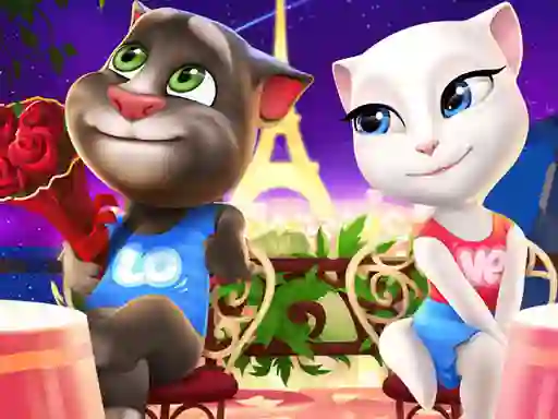 Hra Talking Tom and Angela Coloring online