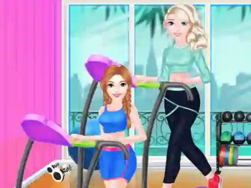 Hra Friends Fat To Fit Day online
