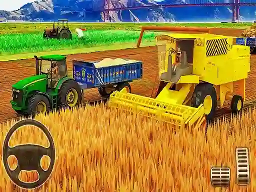 Hra US Modern Tractor Farming Game 3D 2022 online