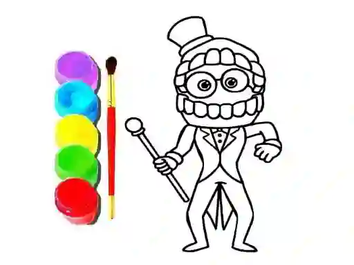 Hra Digital Circus Click and Paint online