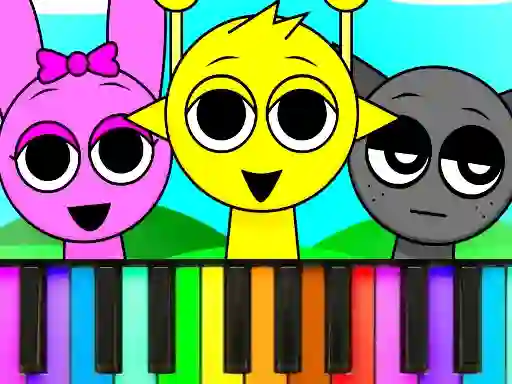 Hra Sprunki Piano Explorer online