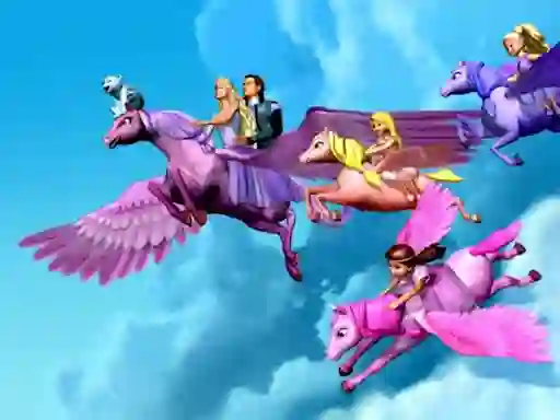 Hra Barbie Magic Pegasus Puzzle online