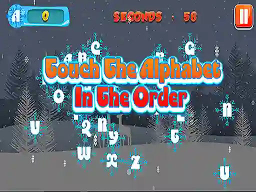 Hra Touch the Alphabet in the Order online