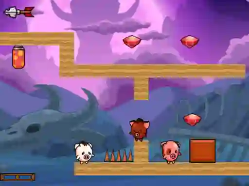 Hra Pig Bros Adventure online