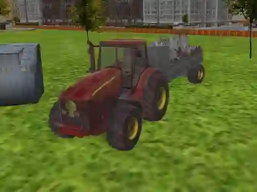 Hra 3D city tractor garbage sim online