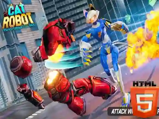 Hra Cat Robot Transform War online
