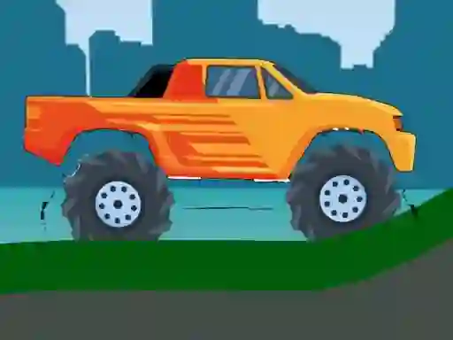 Hra Monster Truck Hill Driving 2D online