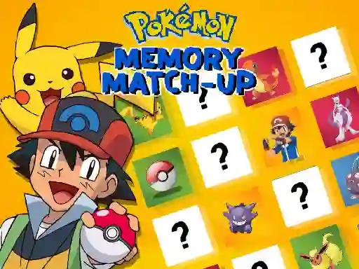 Hra Pokemon Memory Match-Up online