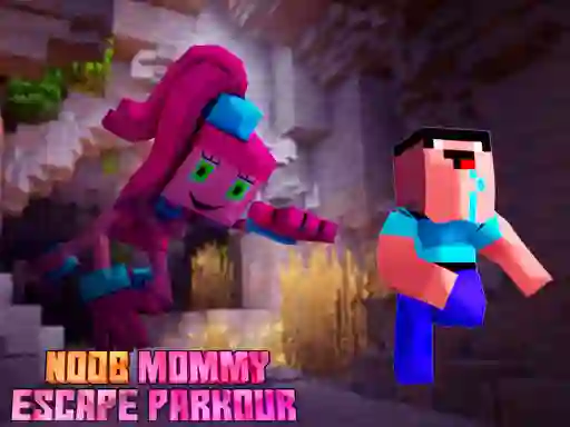 Hra Noob Mommy Escape Parkour online