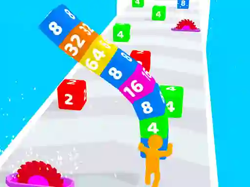 Hra Cube Stack 2048 online