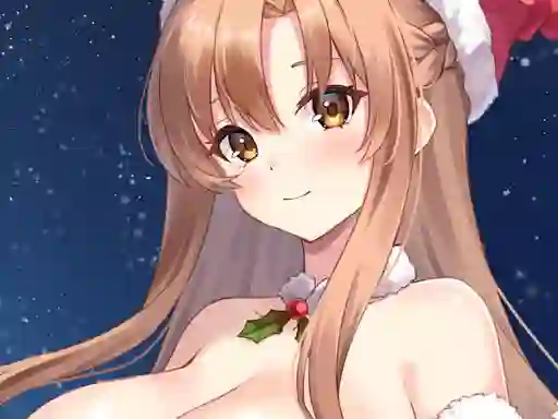 Hra Anime Girls In Red Dress Tile Puzzle online