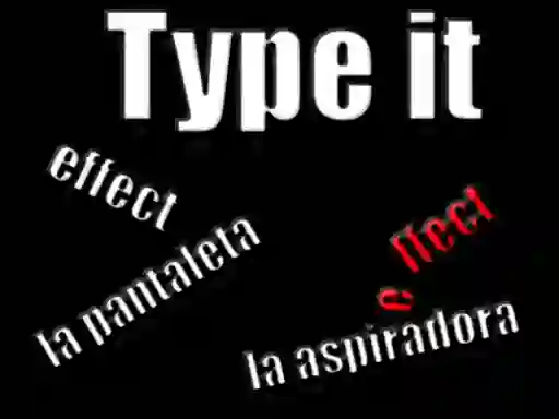 Hra Type it online
