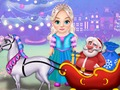 Hra Malý Elsa čistý vianočný voz  online
