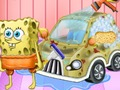 Hra Spongebob čistenie automobilov  online