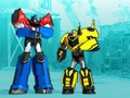 Hra Transformátory. Roboti v prestrojení: Super Mini Striker  online