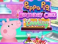 Hra Peppa prasa narodeninovú tortu varenie  online