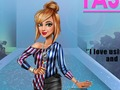 Hra Tris: módny obalový outfit  online