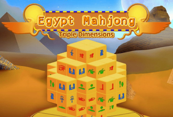 Hra Mahjong Egypt Trojité veľkosti  online
