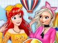 Hra Módne princezné a balónový festival  online