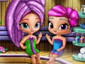 Hra Shimmer and Shine: šumivé džiny v saune  online