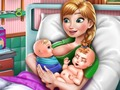 Hra Narodenie dvojčiat ľadovej princeznej  online