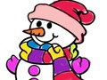 Hra Zimná omaľovánka  online