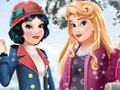 Hra Aurora a snehová biela zimná móda  online