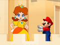 Hra Mario sa stretáva s broskyňou  online