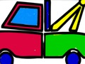 Hra Späť do školy: maľovanie nákladných áut  online