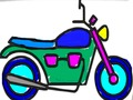Hra Späť do školy: Motocykel sfarbenie  online