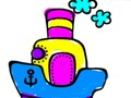 Hra Späť do školy: Boat Coloring  online