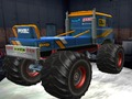 Hra Jazdenie monster trucku cez hory  online