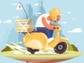 Hra Skladačka mesta Scooter Rides  online