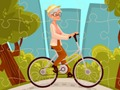 Hra Jigsaw hra na bicykli Happy Bike  online