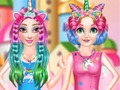 Hra Princezná Rainbow Unicorn Hair Salon  online